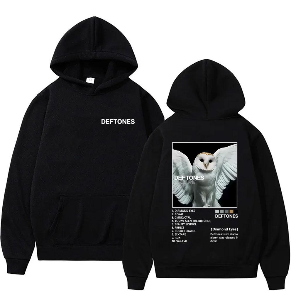 Rock Band Deftones Diamond Eyes Print Hoodie Men Women Alternative Heavy Metal Streetwear Male Casual Oversized Hoodies
