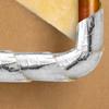 Fiberglass Pipe Insulation Foiled Back Pipe Wrap Flexible And Easy To Cut