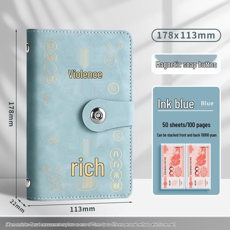 Popular Internet Celebrity Cash Savings Book: Large Capacity Password-Lock Album for Financial Management