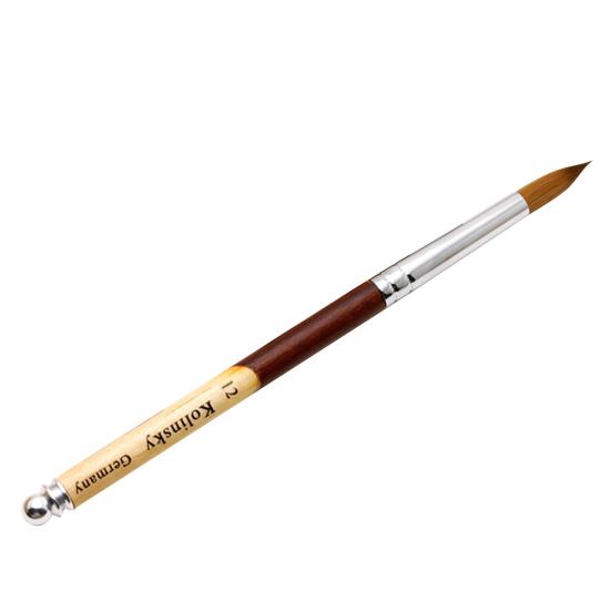 Color Block Round Top Wood Handle Nail Art Pen Line Drawing Brush Manicure Tool