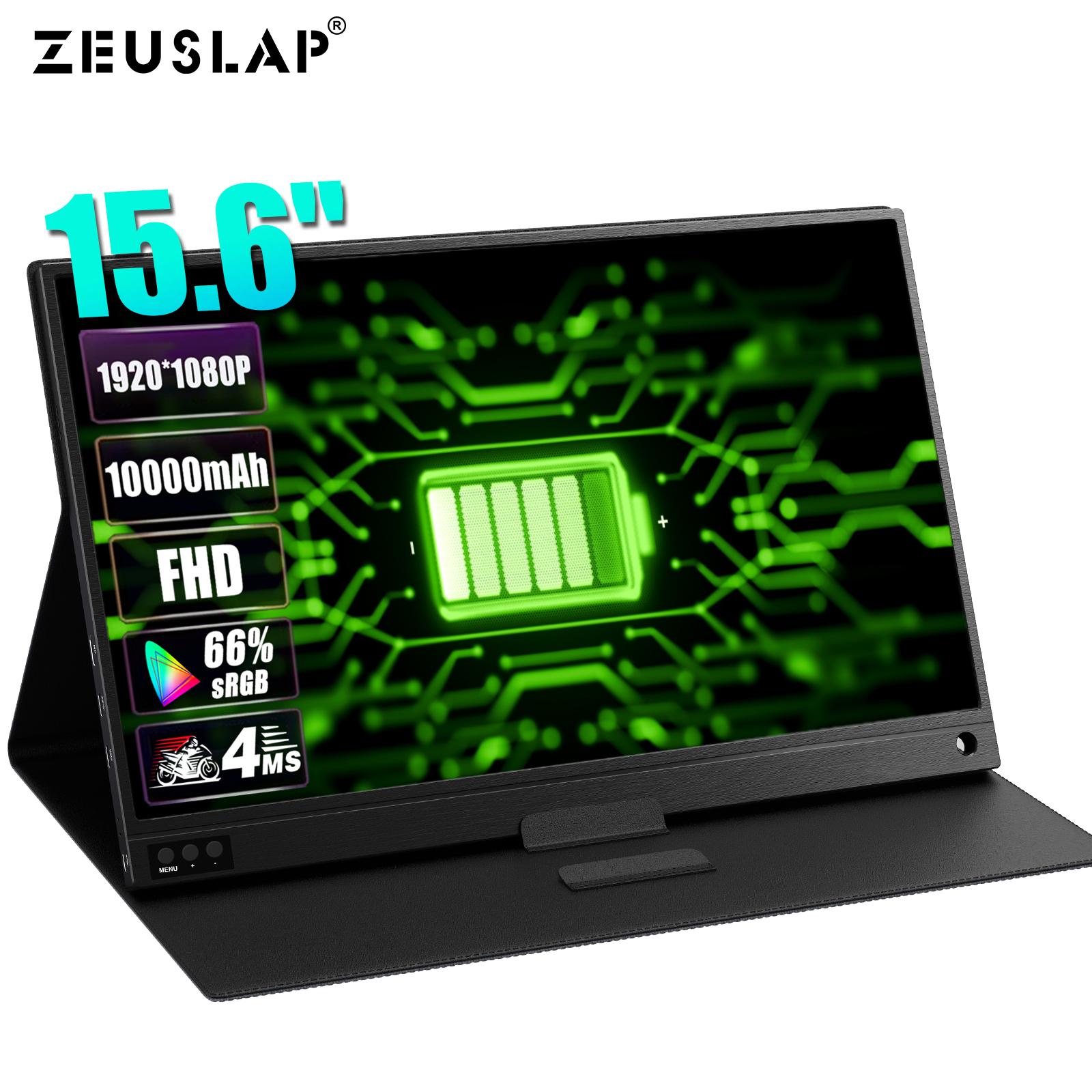 

Портативний монітор ZEUSLAP P15A 15.6 inch with battery чорний