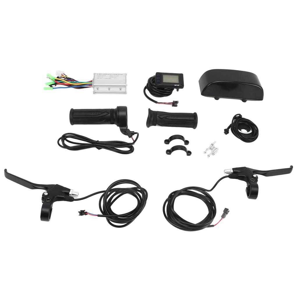 Kit Conversie Bicicletă Electrică Controller 15A Impermeabil Display M3 Mânșon Accelerație PAS Kit Manete Frână