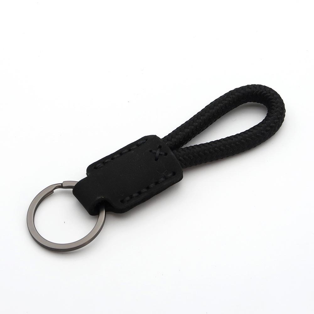 Handmade Genuine Leather Key Chain Pendant - Frosted Leather, Multifunctional Lanyard, Creative Design Key Ring