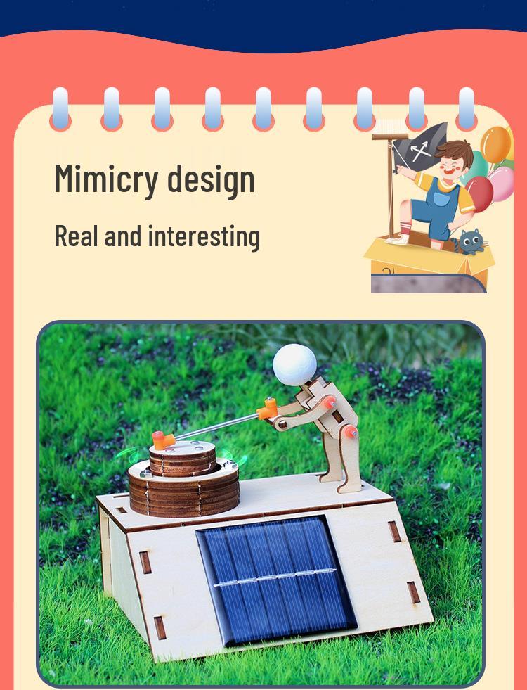 DIY Solar-Powered Mini Mill: Science Experiment Kit for Energy Conversion and Physics Exploration