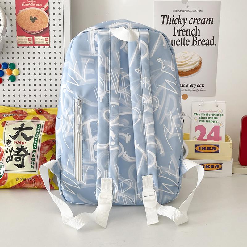 Student School Bag Large Capacity Backpack Graffiti Women's Backpack