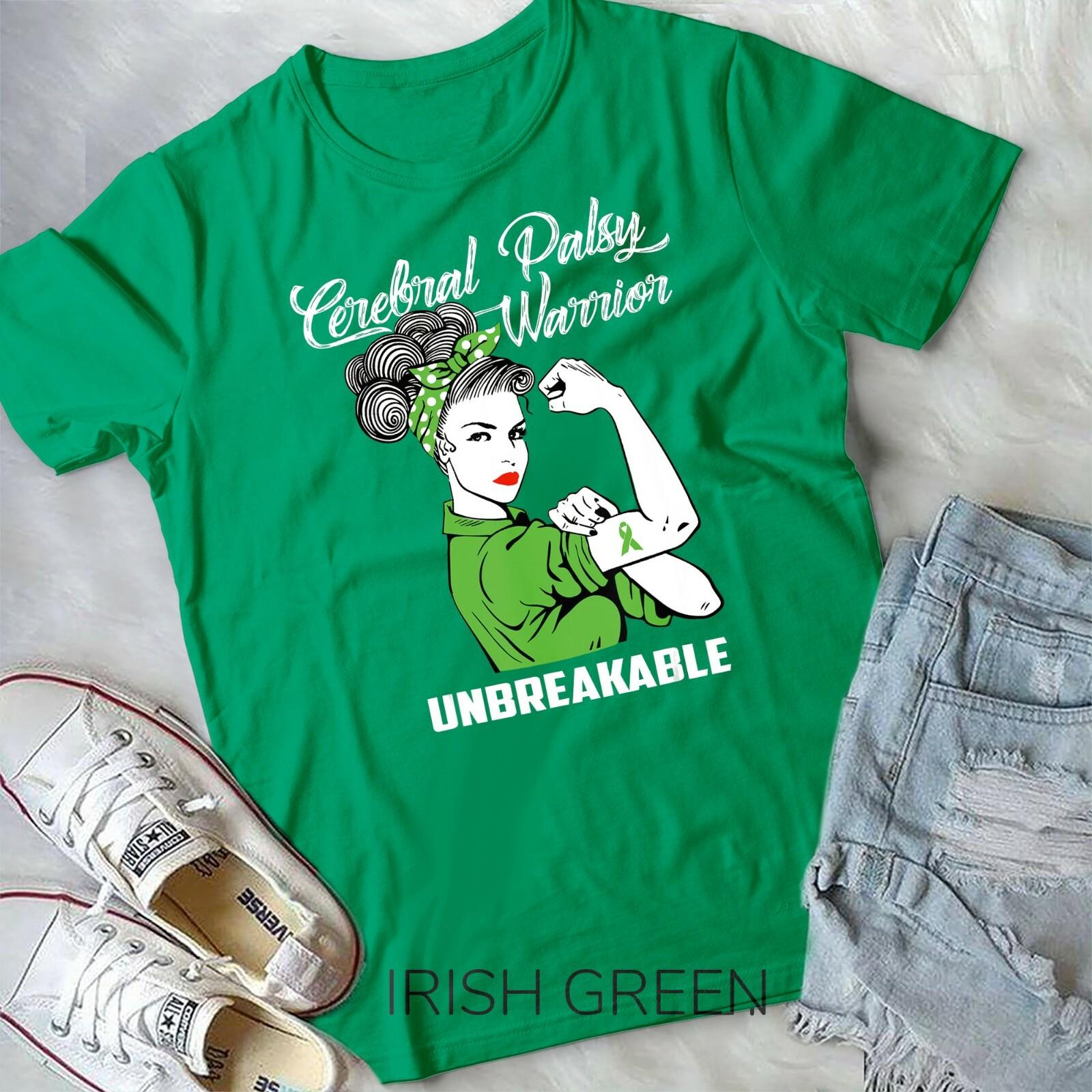 Cerebral Palsy Warrior Unbreakable T-shirt CP Awareness Gift Unisex T-shirt XXL
