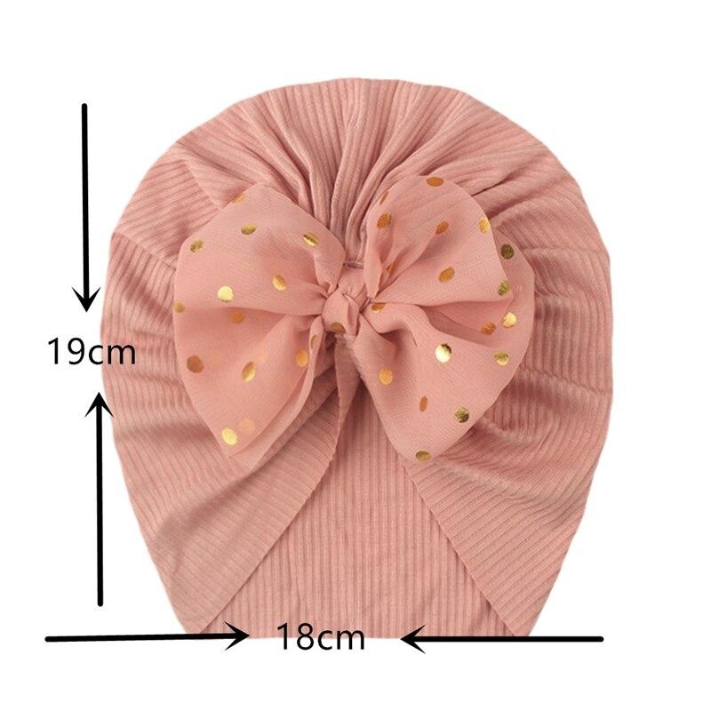 Newborn Infant Baby Turban Toddler Kids Boy Girl Cotton Blends Hat Lovely Soft Cute Bow Knot Beanies Baby Gifts