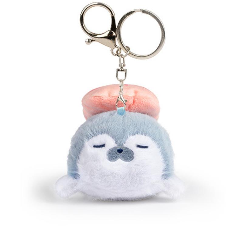 Seal Plush Keychain Plaything Sea Otter Plush Kawaii Doll Lifelike Stuffed Marine Life Simulation Seal Ornament Birthday Present For Woman