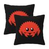 Rust Colored African Mudcloth 2 Pcs Square Pillowcase Pillow Cover Cushion Zip Decorative Comfort Throw Pillow For Living Room