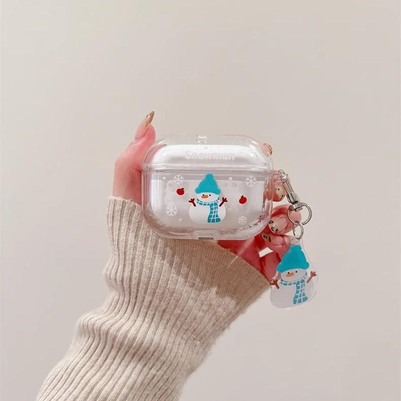 Cartoon quicksand Christmas gingerbread man Apple AirPodspro1 earphone cover 1st generation pendant 1st generation hard pro female