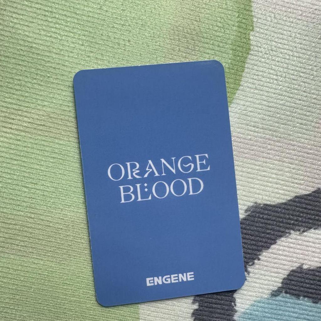 [USED] ENHYPEN Sung Hoon ORANGE BLOOD Sanok Trading Card