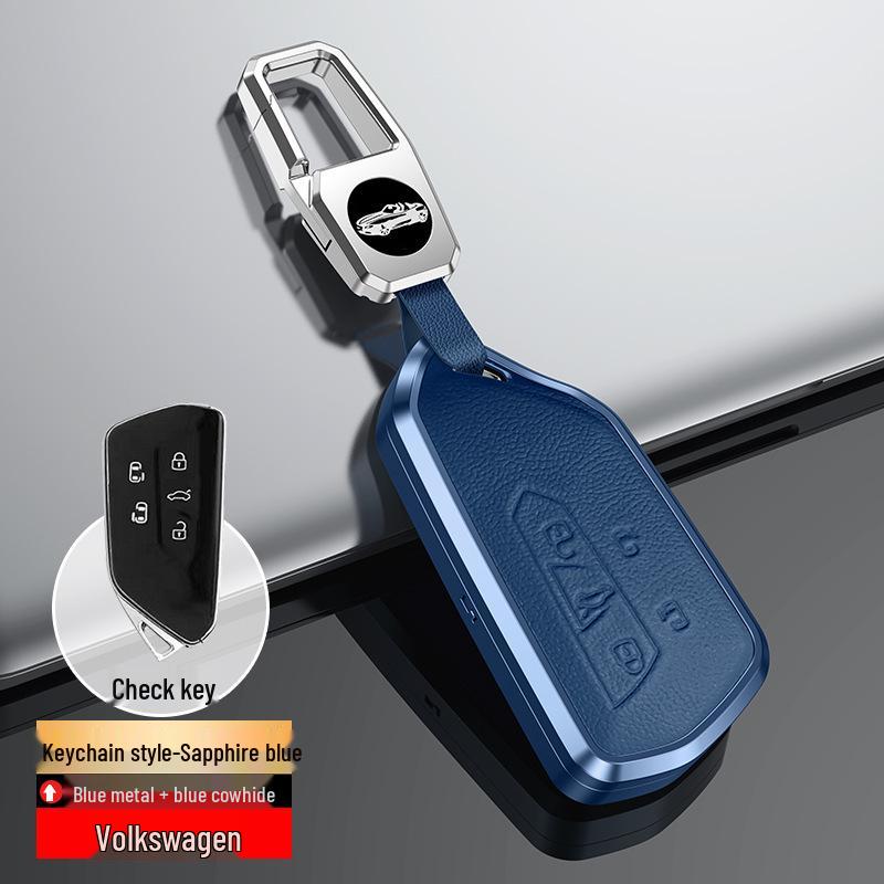Genuine Leather Key Cover for Volkswagen Golf 8 and Teramont