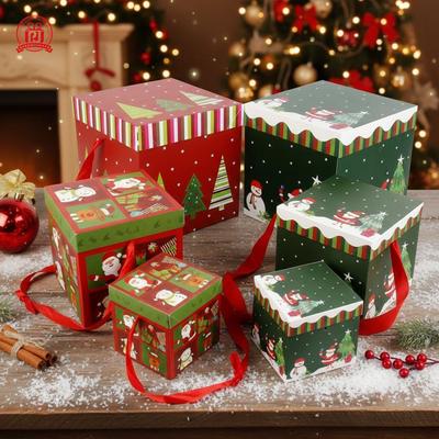 Štědrovečerní jablková dárková krabička ozdoba na stromeček