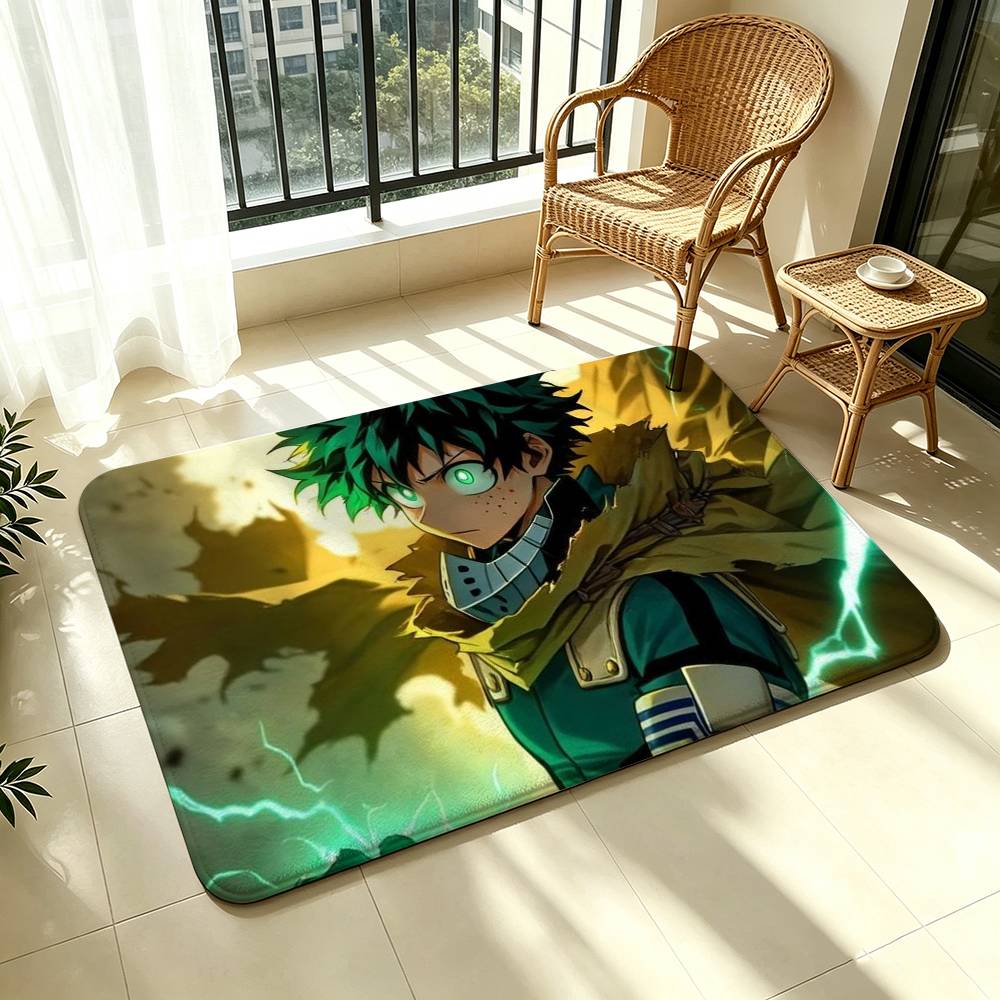 My Hero Academia-a Izuku Midoriya Shower Room Absorbent Small Floor Mat Soft Comfortable Decorative Foot Mat