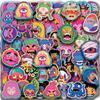 50PCS Abstract Painting Stickers Colorful Characters Portrait Cup Computer Cell Phone Decoration Waterproof Stickers