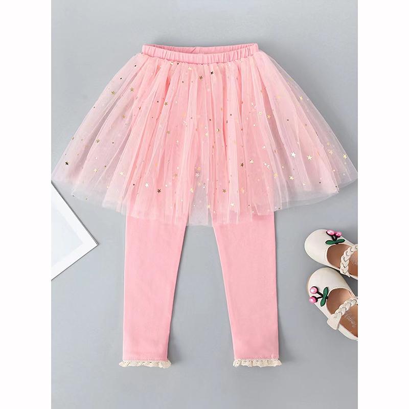 Baby Girls Leggings Lace Princess Skirt Pants Spring Autumn Children Slim Skirt Trousers F