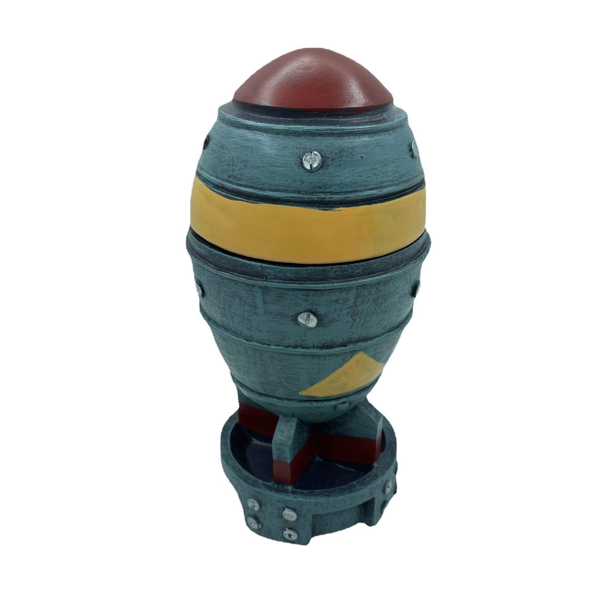 

Ядерная боеголовка, изделия из смолы, ядерная ракета из смолы с секретным хранилищем, ракетный орнамент, съемное хранилище, украшение для двора, крыльца 1pcs