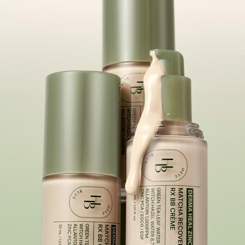 HEVE BLUE Derma Heal Zinc Matcha Recovery RX BB Cream 30ml