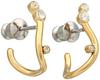 Skagen Women's GLITZ WAVE Gold-Tone Stainless Steel Hoop Earrings, SKJ1760710