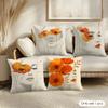 Flowers And Women Cushion Cover Pillowcase Ultra Soft Skin Friendly Fabric Cloud Like Comfort Concealed Zipper