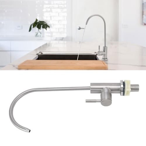 G1/2 Water Purifier Faucet, 304 Stainless Steel Drinking Water Faucet, 360 Degree Rotation Touch-On Bathroom Sink Faucet, Concentrated Water Filtratio