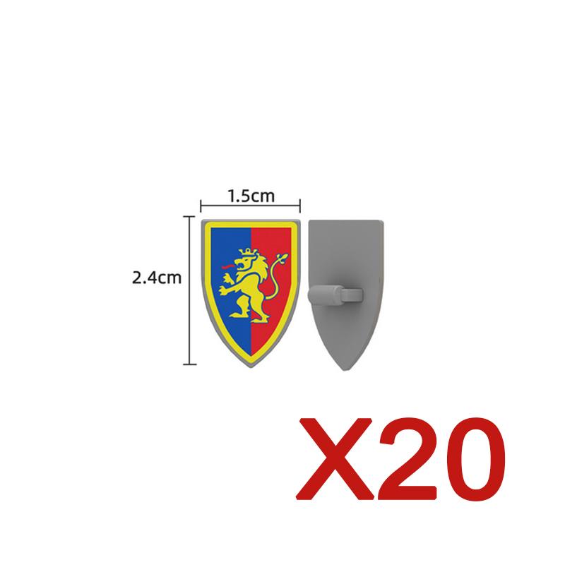 MOC Medieval Building Blocks Character Accessories Shields Armor Vests Warhorses Flags Set Mounts Toy Gifts Compatible Bricks