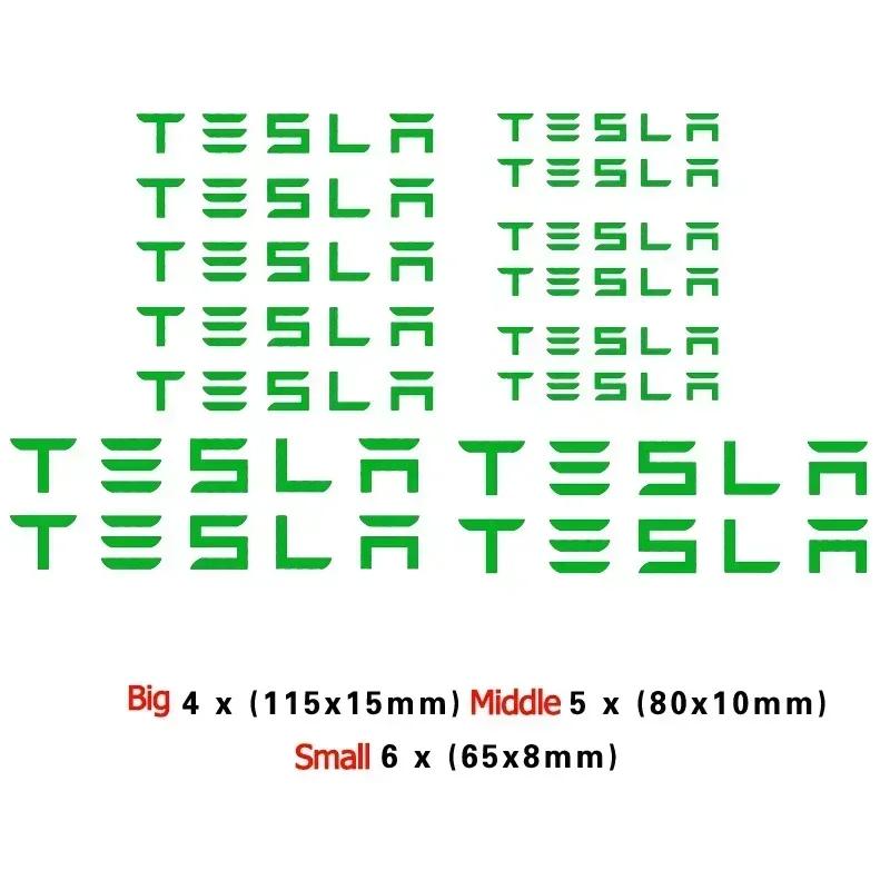 Car Sticker Tesla Car Brake Caliper Handle Sticker for Tesla Model X S Y 3 P75D P85D P90D P100D Roadster Films Side Fender Windo