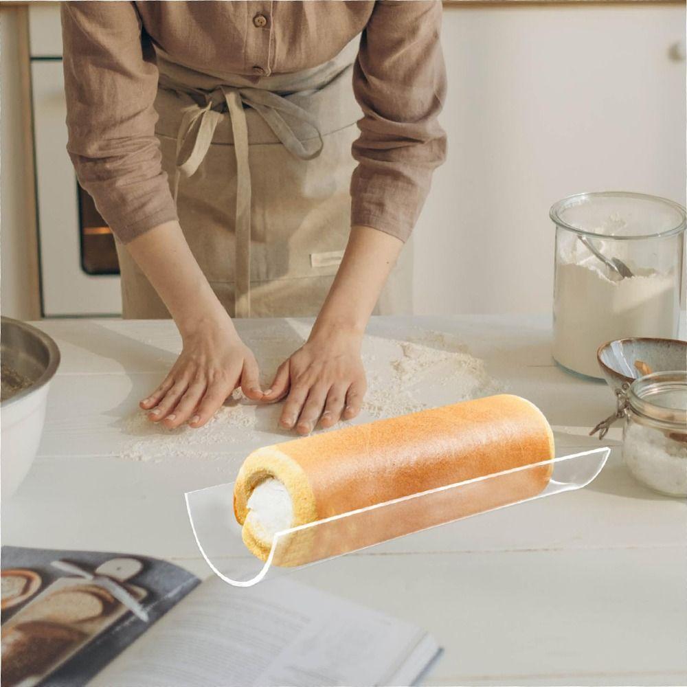 Akrilinis ritinėlių desertų stovas Pusapvalė torto ritinėlio formelė Torto ritinėlio laikiklis Kepimo įrankiai