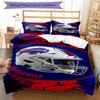 Football Helmet Art Themed Bedding 3Pcs Duvet Cover Set Decorative Bed Linen For Teen Room Home Decoration