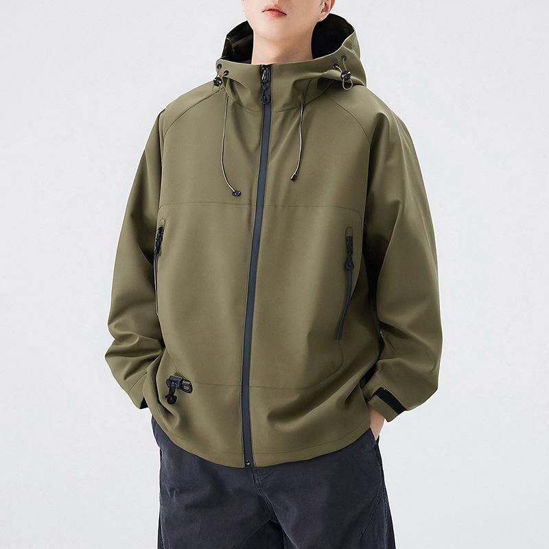 Men's coat 2025 new jacket jacket jacket fashion trend loose casual windproof