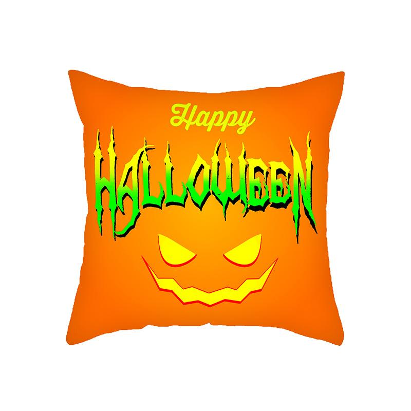 

Halloween Pillowcase Funny Atmosphere Pillowcase Pumpkin Castle Printed Pattern Pillow Household Sofa Decoration 45*45cm