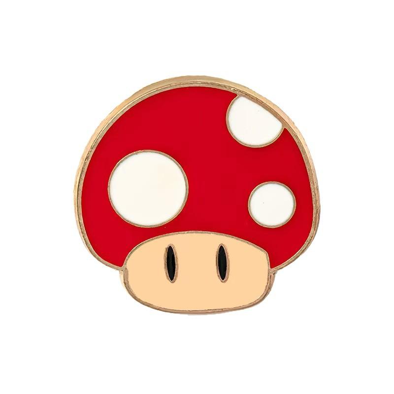 Super Mario Pilz Anstecknadel Cartoon Spiel Merchandise Abzeichen Kreativer Persönlichkeits Pin Kreativmedaille