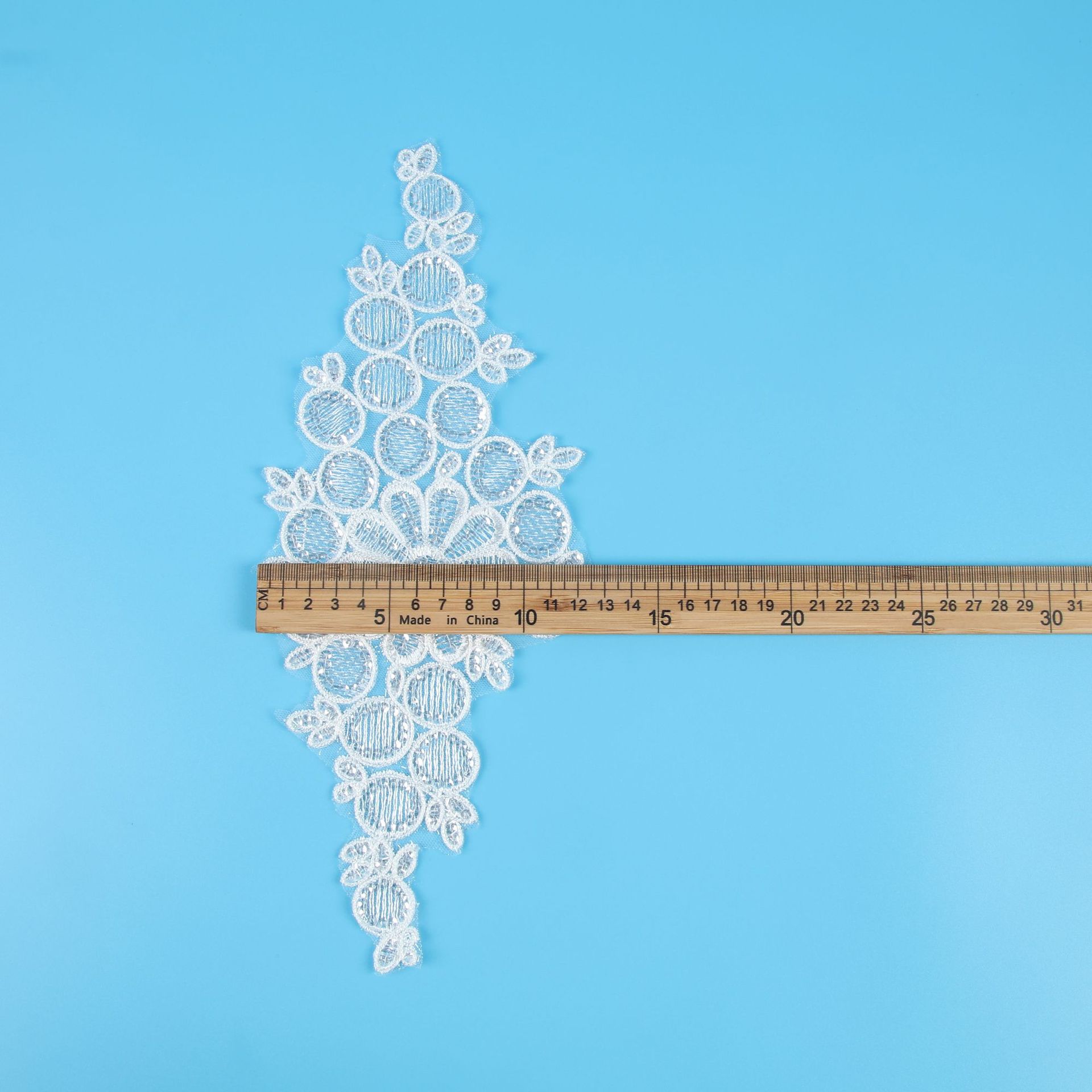 

Embroidery Car Bone Pair Flower Clothing Decorative Accessories Wedding Dress Evening Dress Children S Princess Dress Patch Pair Flower Lace Flower Mao Mao rope/crystal piece