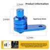 Universal Aluminum Alloy Parking Switch for Motorcycles, CNC-modified Anti-slip Car Button, Braking Accessory
