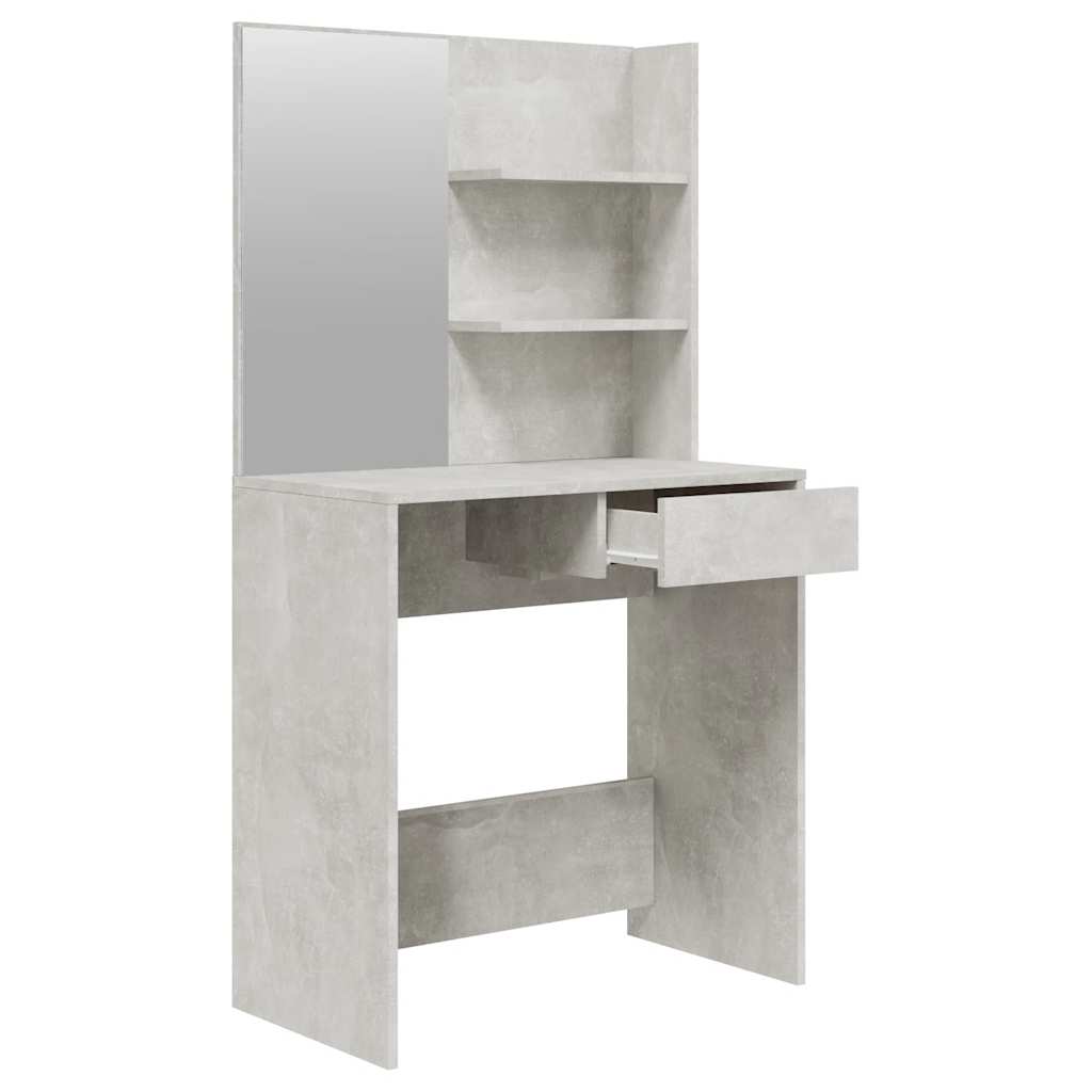 Vidaxl Dressing Table Set, Concrete Grey, 74.5X40X141 Cm
