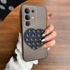 Heart Shape Suction Cup Phone Case for Vivo Y29 4G Semi Transparent Matte Shockproof Soft TPU Cover