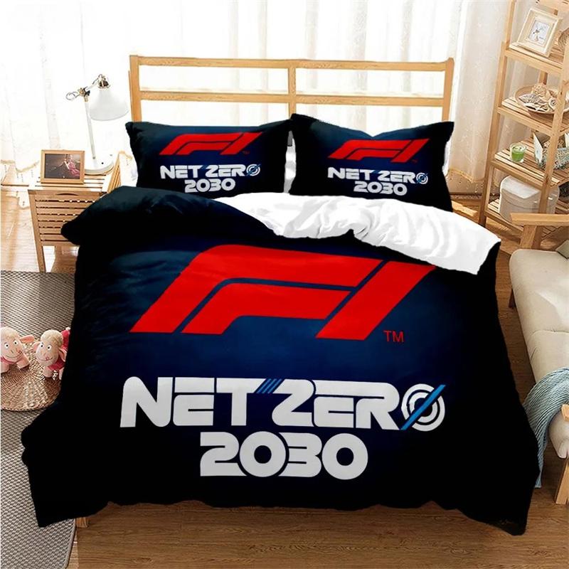 Formula 1 Racing Enthusiast Duvet Cover Comforter Bedding Sets Soft Quilt Cover and Pillowcases Teens Single/Double/Queen/King