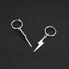 Punk Stainless Steel Earrings for Men Women Gothic Rhomb Lightning Geometry Drop Ear Clip Earrings Pop Hip Hop Piercing Jewelry