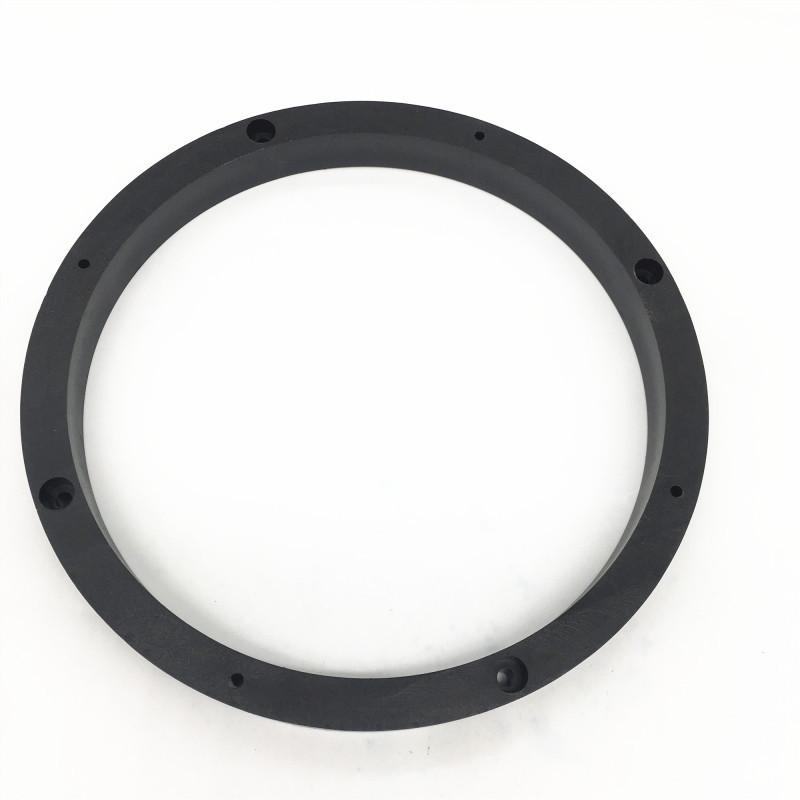 Universal 6.5-Inch Waterproof Speaker Gasket Pair - Durable Plastic Rubber Pads for Car Audio