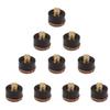 10Pcs/Pack 10/11/12/13mm Billiard Replacement Set Pool Cue Tips Pool Billiard Cue Stick Ferrules Screw-On Tips for Snooker