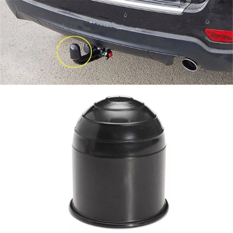 High-capacity Universal 50MM Trailer Accessories Black Trailer Ball Cover Tow Bar Ball Cover Cap Hitch Protection Car Styling
