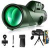 80x100 Portable Monocular Telescope HD Long Range Zoom Telescope with Tripod  Phone Clip for Hunting Sports Outdoor Camping