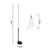 New Strong Suction Cup Cat Teaser with Bell Long Rod Detachable Cat Self-entertainment Toy
