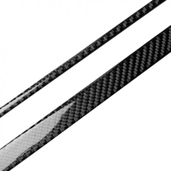 Carbon Fiber CD Seat Heat Console Sticker Trim For Mercedes Benz GLA CLA A-W×2