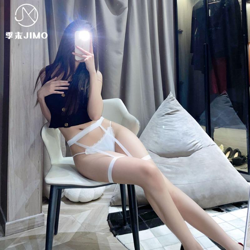 Sex Underwear New Sexy Suspender Socks Leg Ring Accessories Pure Color Contrasting Integrated Stockings Suspender Leg Ring and Stockings Accessories