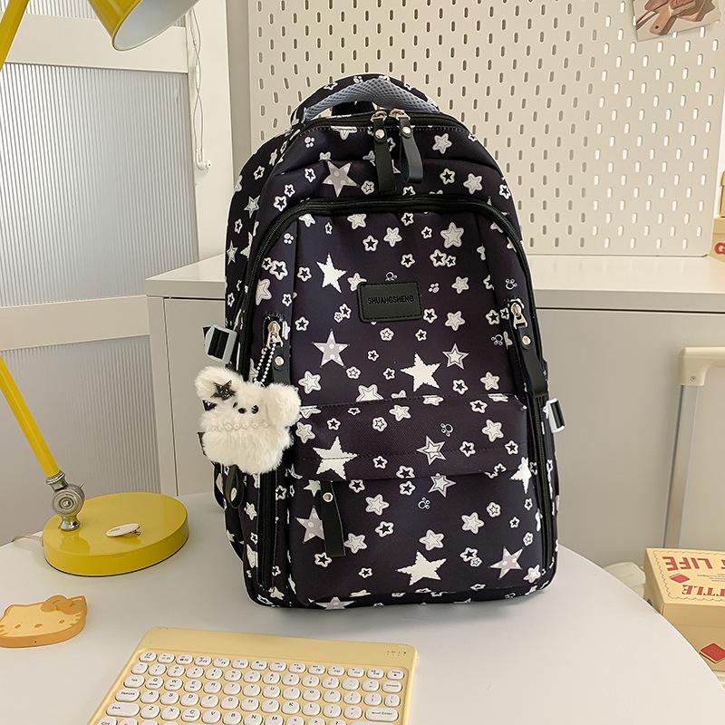 Schultasche College Stil Schultasche Weiblich Mittelschüler Koreanische Edition Große Kapazität High School Schüler Fünfzack Rucksack 1011 Neu
