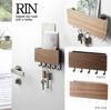 Japanese Solid Wood Wall Hook Rack for Entryway