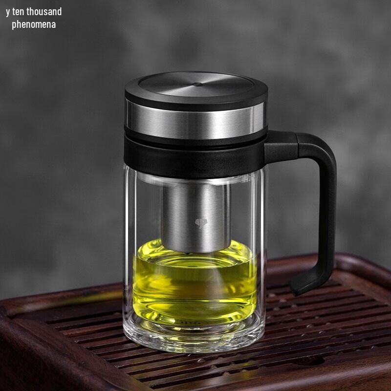 Wanxiang Single-Layer Glass Mug with Handle