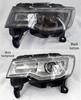 Fits 2014-2018 Jeep Grand Cherokee: OEM Headlight Half Assembly with Low Beam Lighting