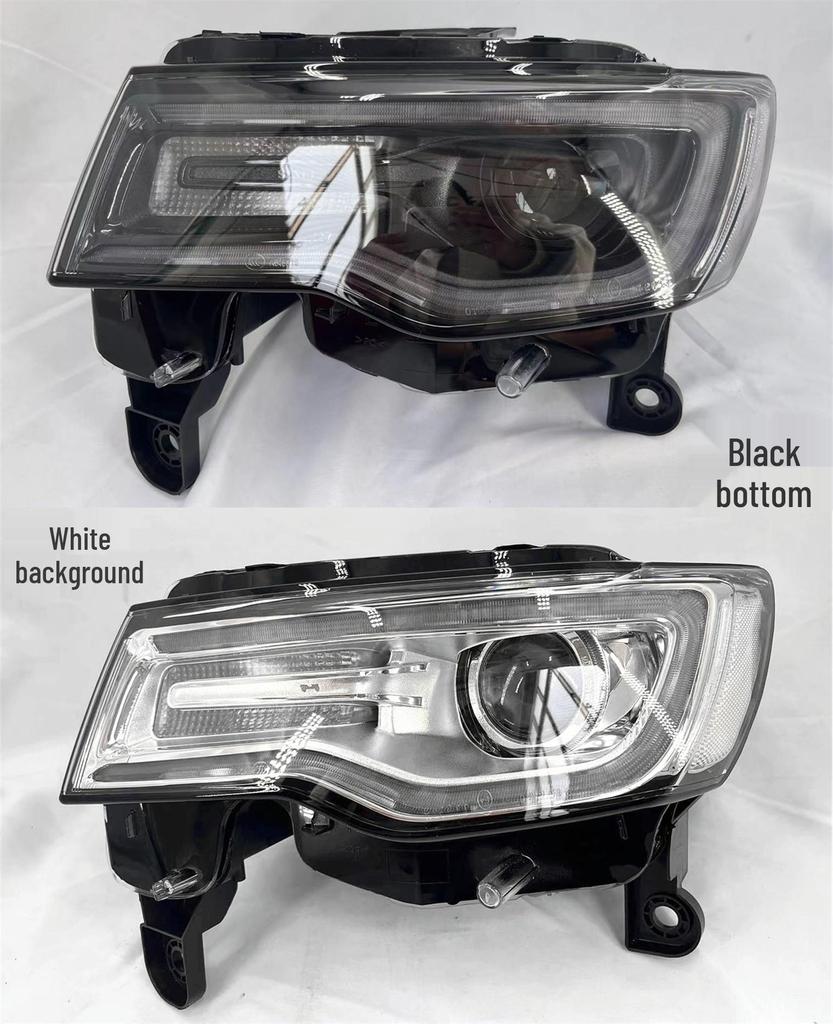 Fits 2014-2018 Jeep Grand Cherokee: OEM Headlight Half Assembly with Low Beam Lighting